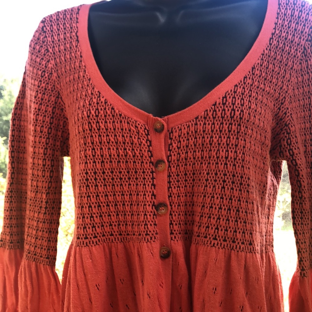 Free People Coral Button-Up Cardigan - Picture 7 of 8